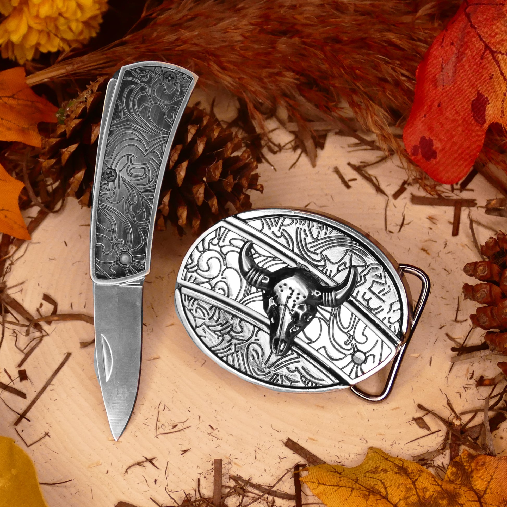 Longhorn Belt Buckle Knife – BladeBuckle